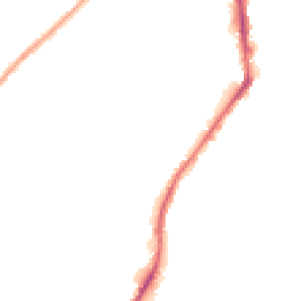 Night-time road noise heatmap for BD21 1AS