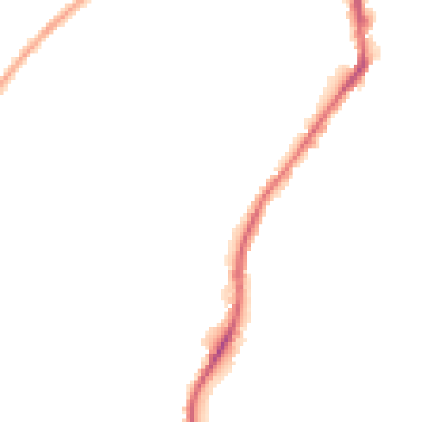 Night-time road noise heatmap for BD21 1BH