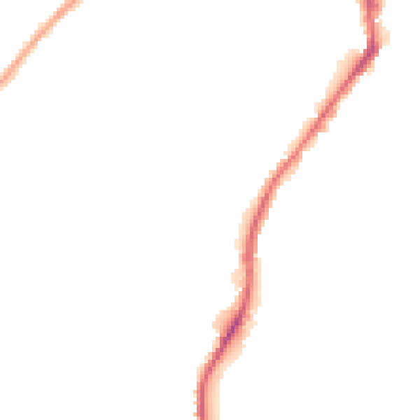 Night-time road noise heatmap for BD21 1BJ