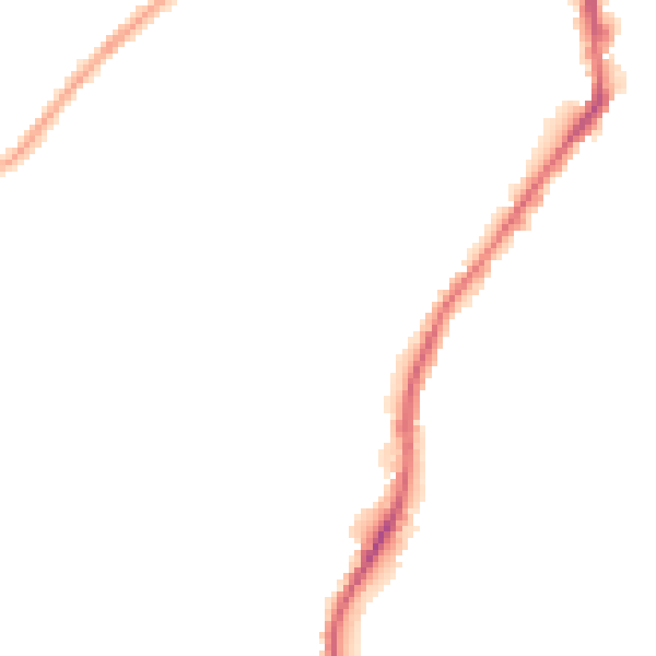 Night-time road noise heatmap for BD21 1BN