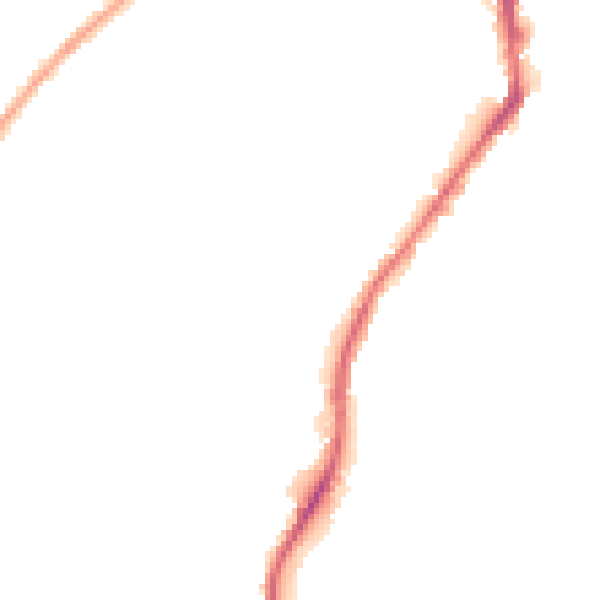Night-time road noise heatmap for BD21 1BQ