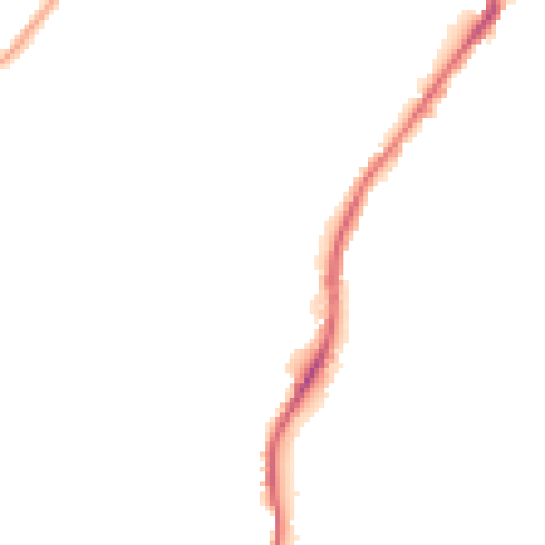 Night-time road noise heatmap for BD21 1BX