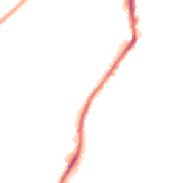 Night-time road noise heatmap for BD21 1DA
