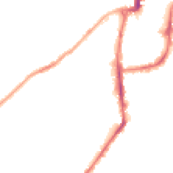Night-time road noise heatmap for BD21 1JA