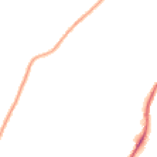 Night-time road noise heatmap for BD21 1LX