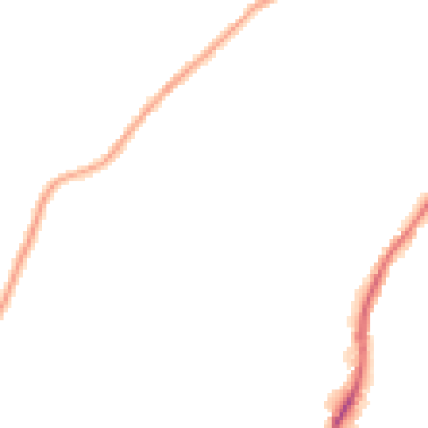 Night-time road noise heatmap for BD21 1LY