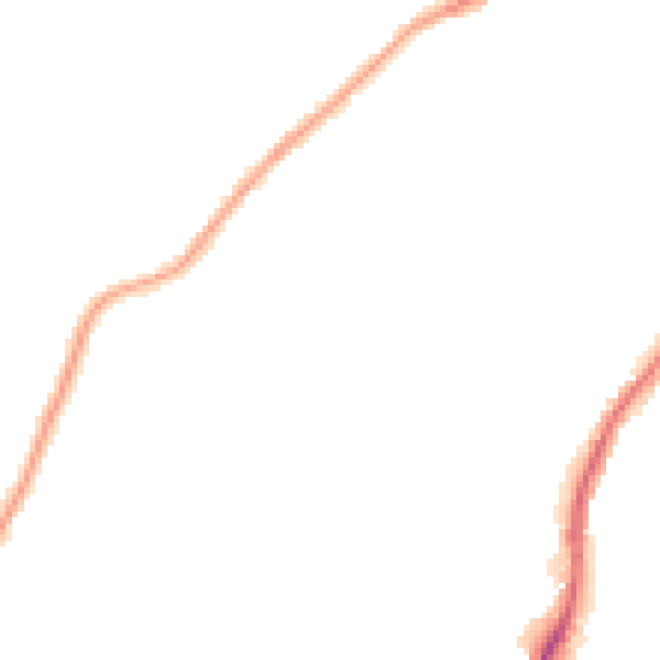 Night-time road noise heatmap for BD21 1NE