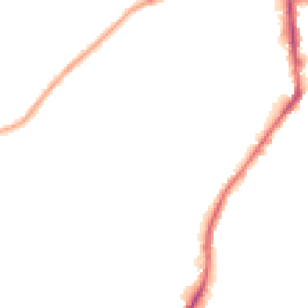 Night-time road noise heatmap for BD21 1NJ