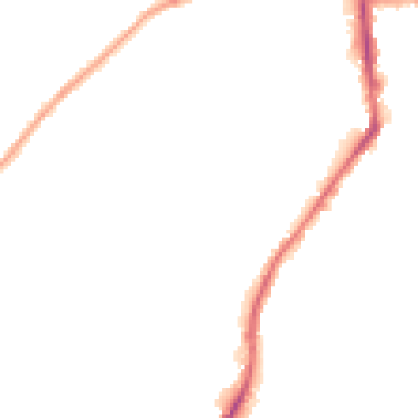Night-time road noise heatmap for BD21 1NL