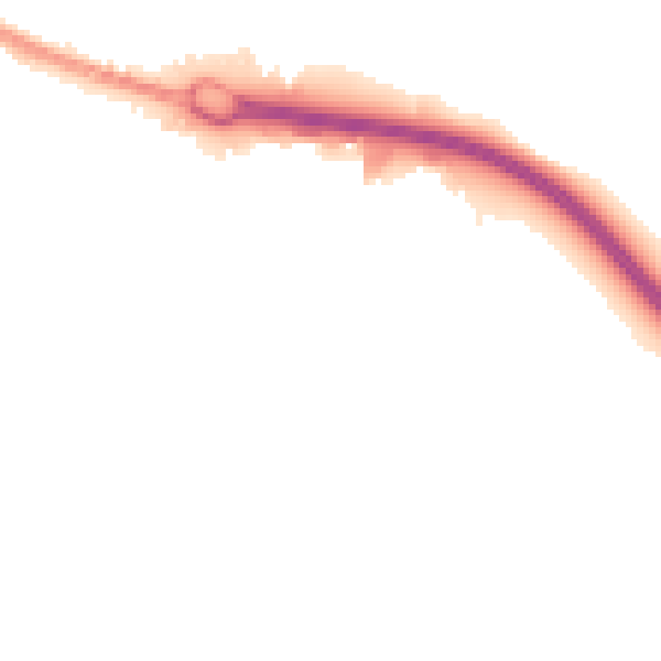 Night-time road noise heatmap for BD21 4NA