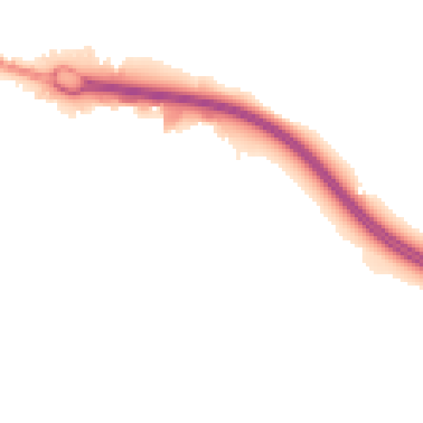 Night-time road noise heatmap for BD21 4ND