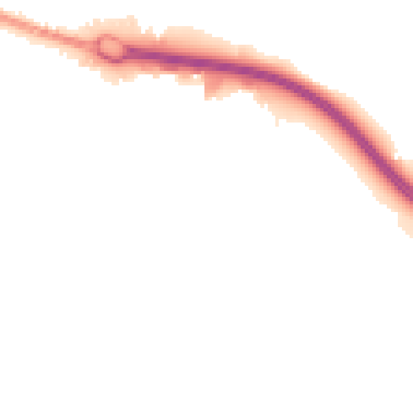 Night-time road noise heatmap for BD21 4NE