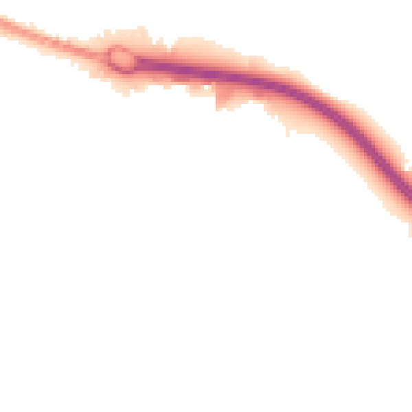 Night-time road noise heatmap for BD21 4NF