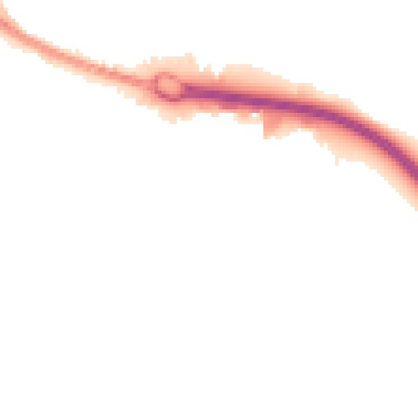 Night-time road noise heatmap for BD21 4NG