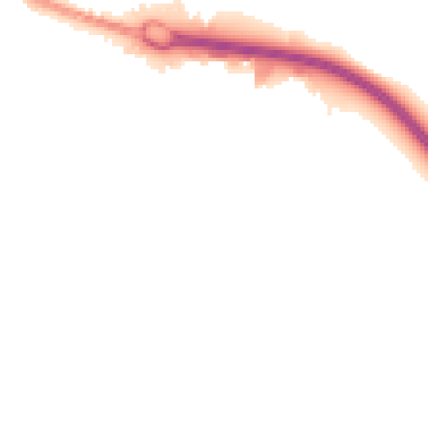 Night-time road noise heatmap for BD21 4NR
