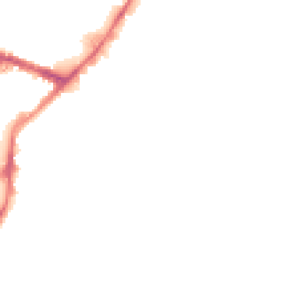 Night-time road noise heatmap for BD21 4PX