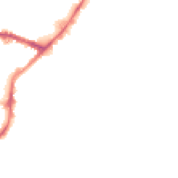 Night-time road noise heatmap for BD21 4QB