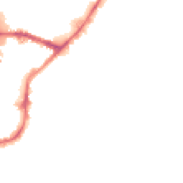 Night-time road noise heatmap for BD21 4QD