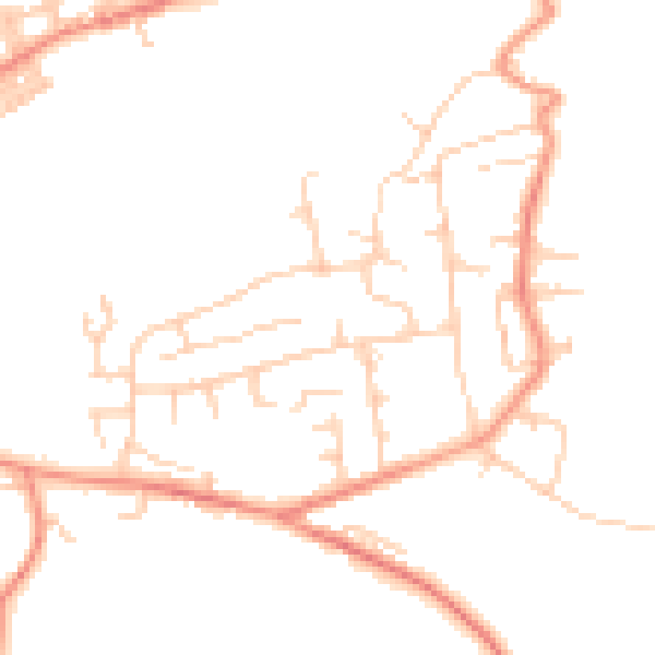 Daytime road noise heatmap for BD21 4UH