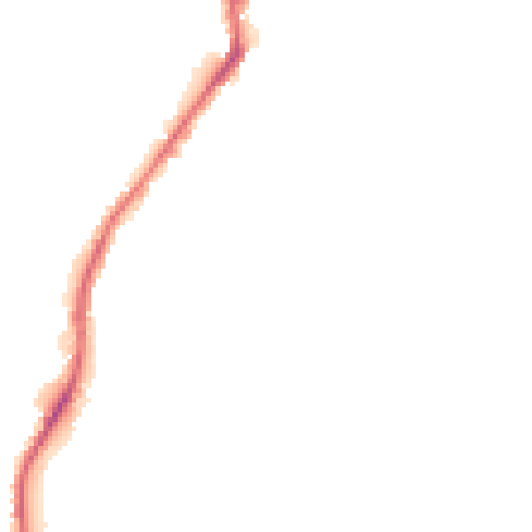 Night-time road noise heatmap for BD21 5DJ