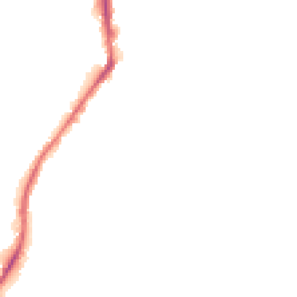 Night-time road noise heatmap for BD21 5DT