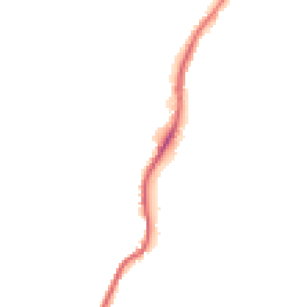 Night-time road noise heatmap for BD21 5EJ