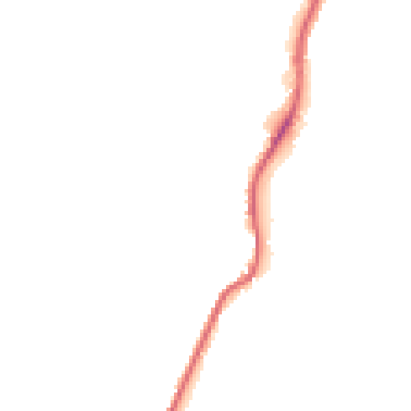 Night-time road noise heatmap for BD21 5FE