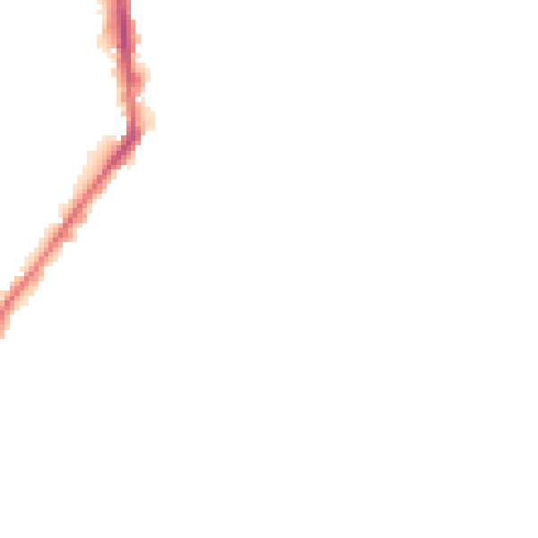 Night-time road noise heatmap for BD21 5FP