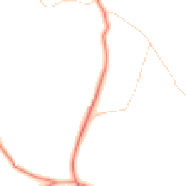 Daytime road noise heatmap for BD21 5QS