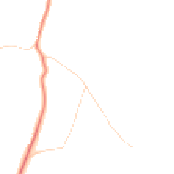 Daytime road noise heatmap for BD21 5QU