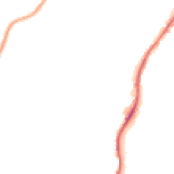 Night-time road noise heatmap for BD22 7DB