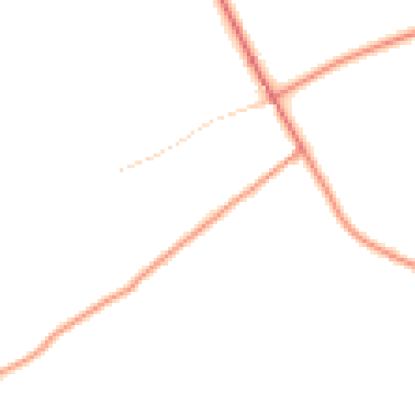 Daytime road noise heatmap for BD22 9AG