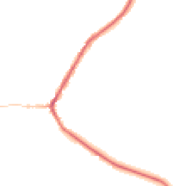 Night-time road noise heatmap for BD22 9DD