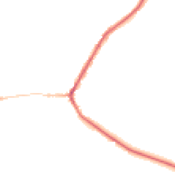 Night-time road noise heatmap for BD22 9DG