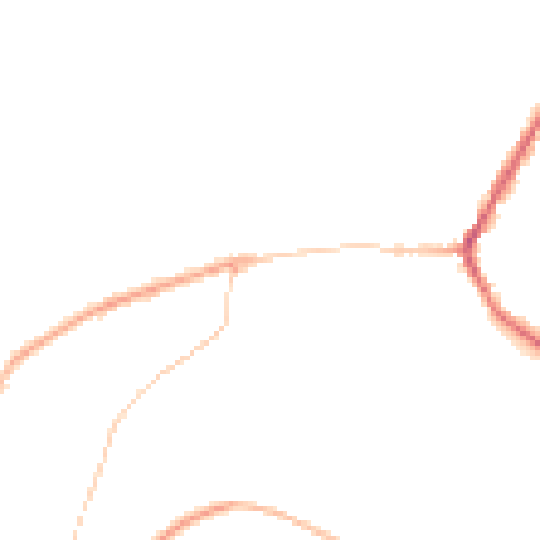 Night-time road noise heatmap for BD22 9EG