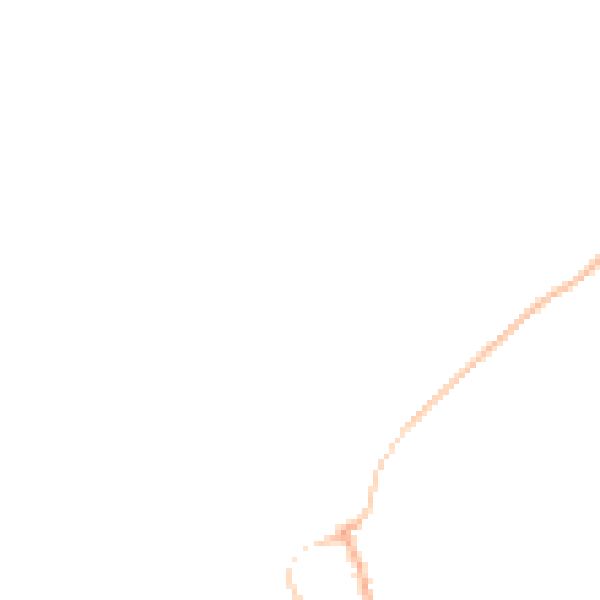 Night-time road noise heatmap for BD22 9SA