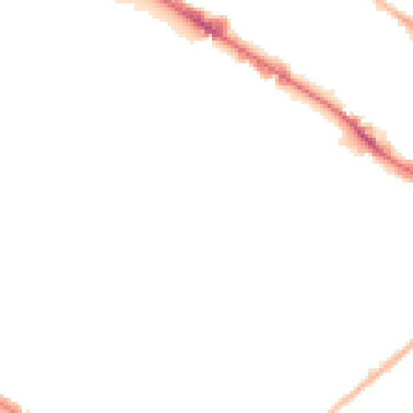 Night-time road noise heatmap for BD7 1HR