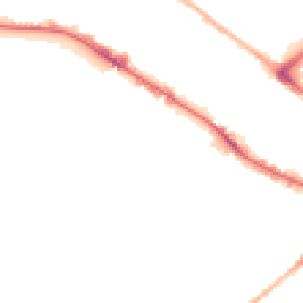 Night-time road noise heatmap for BD7 1HZ