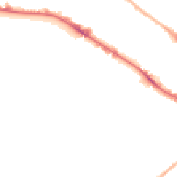 Night-time road noise heatmap for BD7 1JR