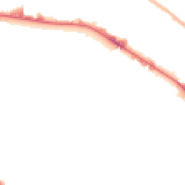 Night-time road noise heatmap for BD7 1JZ