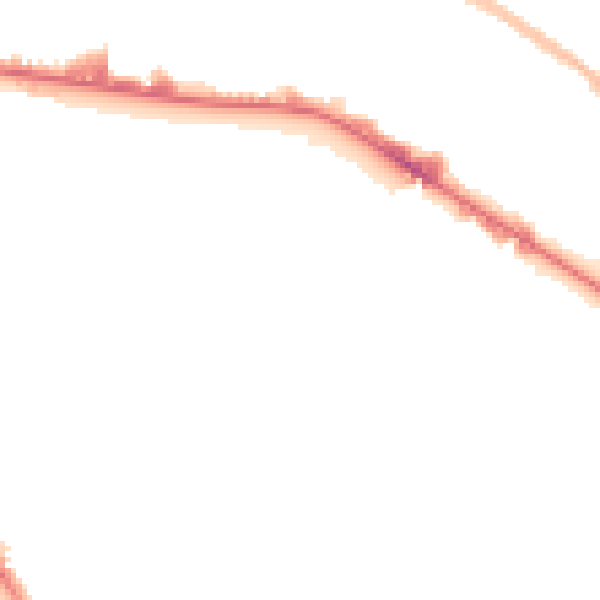 Night-time road noise heatmap for BD7 1LA