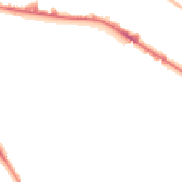 Night-time road noise heatmap for BD7 1LD