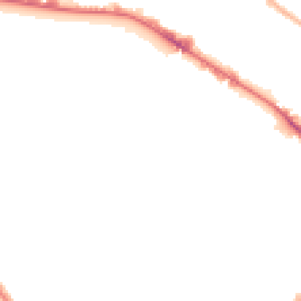 Night-time road noise heatmap for BD7 1LG