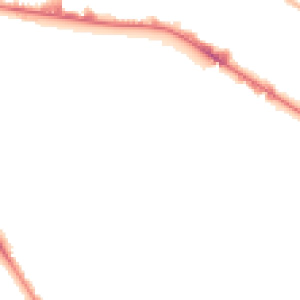 Night-time road noise heatmap for BD7 1LH