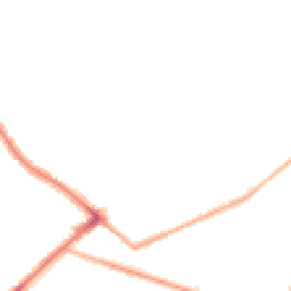 Night-time road noise heatmap for BD7 1QE