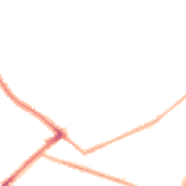 Night-time road noise heatmap for BD7 1QF