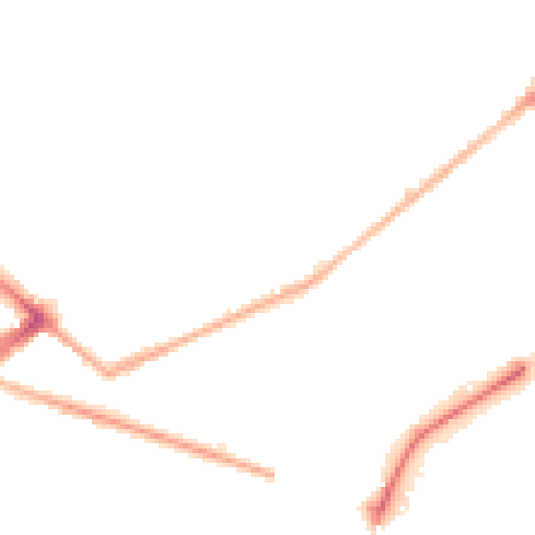 Night-time road noise heatmap for BD7 1RH