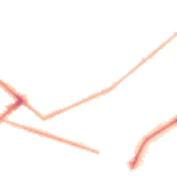 Night-time road noise heatmap for BD7 1RJ