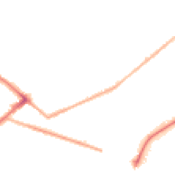 Night-time road noise heatmap for BD7 1RL
