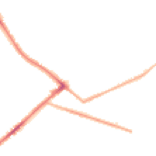 Night-time road noise heatmap for BD7 1RR